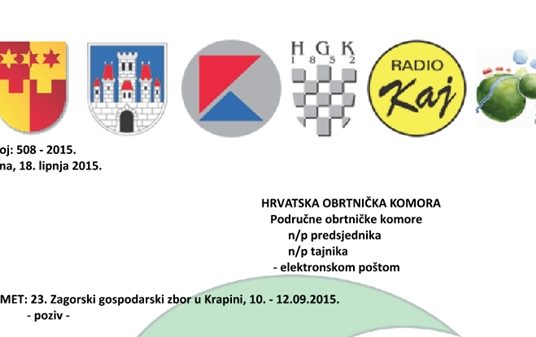 23. Zagorski gospodarski zbor u Krapini, 10. - 12.09.2015.