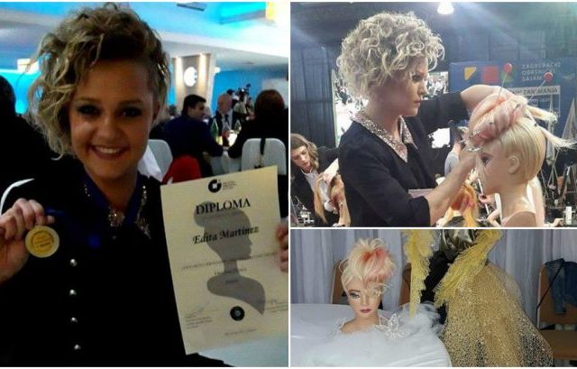FRIZURE Varaždinka Edita Martinez osvojila prvo i drugo mjesto u Zagrebu!